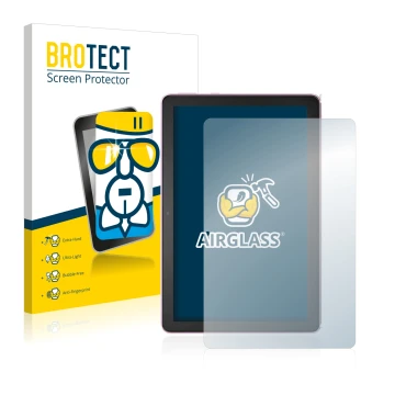 Parte frontale di una confezione del prodotto con il logo del marchio BROTECT. Accanto è raffigurato il dispositivo Amazon Fir