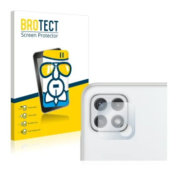 Parte frontale di una confezione del prodotto con il logo del marchio BROTECT. Accanto è raffigurato il dispositivo Samsung Ga