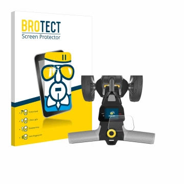 Parte frontale di una confezione del prodotto con il logo del marchio BROTECT. Accanto è raffigurato il dispositivo PowaKaddy 