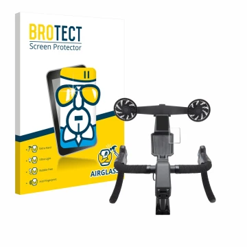 Parte frontale di una confezione del prodotto con il logo del marchio BROTECT. Accanto è raffigurato il dispositivo Tacx Neo B