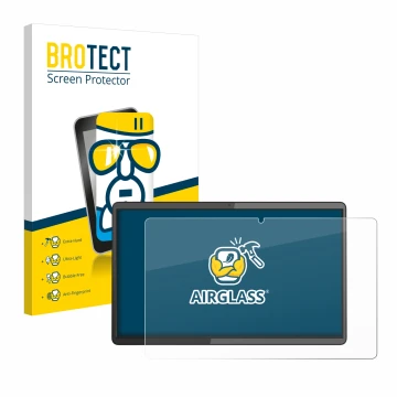 Parte frontale di una confezione del prodotto con il logo del marchio BROTECT. Accanto è raffigurato il dispositivo Lenovo Ide
