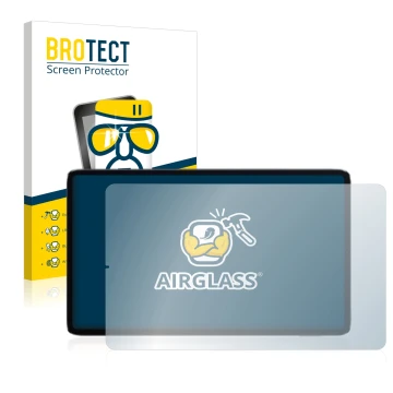 Parte frontale di una confezione del prodotto con il logo del marchio BROTECT. Accanto è raffigurato il dispositivo Xiaomi Mi 