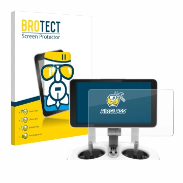 Parte frontale di una confezione del prodotto con il logo del marchio BROTECT. Accanto è raffigurato il dispositivo DJI Phanto