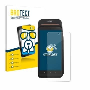 Parte frontale di una confezione del prodotto con il logo del marchio BROTECT. Accanto è raffigurato il dispositivo ingenico A