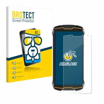 Parte frontale di una confezione del prodotto con il logo del marchio BROTECT. Accanto è raffigurato il dispositivo Cubot King