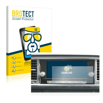 Parte frontale di una confezione del prodotto con il logo del marchio BROTECT. Accanto è raffigurato il dispositivo Seat Ateca