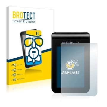 Parte frontale di una confezione del prodotto con il logo del marchio BROTECT. Accanto è raffigurato il dispositivo REINER SCT