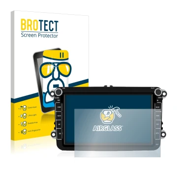 Parte frontale di una confezione del prodotto con il logo del marchio BROTECT. Accanto è raffigurato il dispositivo Isudar T72