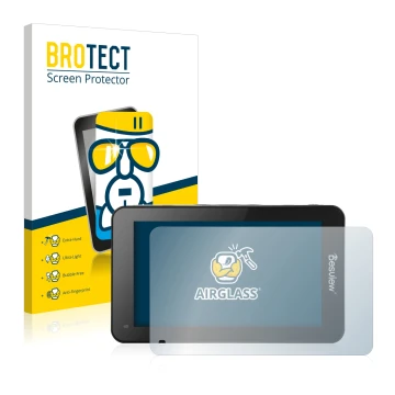 Parte frontale di una confezione del prodotto con il logo del marchio BROTECT. Accanto è raffigurato il dispositivo Desview R6