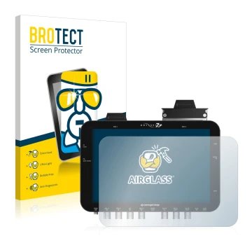 Parte frontale di una confezione del prodotto con il logo del marchio BROTECT. Accanto è raffigurato il dispositivo Convergent