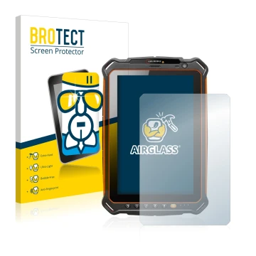 Parte frontale di una confezione del prodotto con il logo del marchio BROTECT. Accanto è raffigurato il dispositivo i.safe MOB