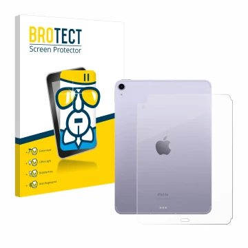 Parte frontale di una confezione del prodotto con il logo del marchio BROTECT. Accanto è raffigurato il dispositivo Apple iPad