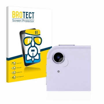 Parte frontale di una confezione del prodotto con il logo del marchio BROTECT. Accanto è raffigurato il dispositivo Apple iPad