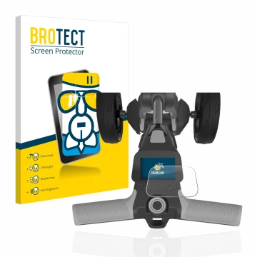 Parte frontale di una confezione del prodotto con il logo del marchio BROTECT. Accanto è raffigurato il dispositivo PowaKaddy 