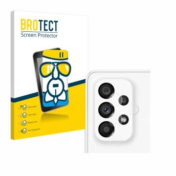 Parte frontale di una confezione del prodotto con il logo del marchio BROTECT. Accanto è raffigurato il dispositivo Samsung Ga