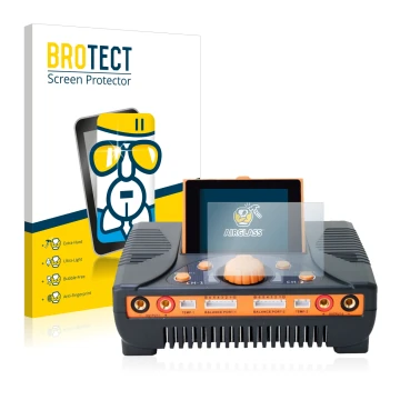 Parte frontale di una confezione del prodotto con il logo del marchio BROTECT. Accanto è raffigurato il dispositivo Junsi iCha