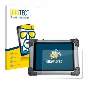Parte frontale di una confezione del prodotto con il logo del marchio BROTECT. Accanto è raffigurato il dispositivo Autel Maxi