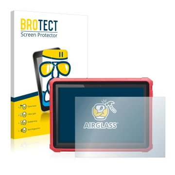 Parte frontale di una confezione del prodotto con il logo del marchio BROTECT. Accanto è raffigurato il dispositivo Launch X-4