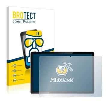 Parte frontale di una confezione del prodotto con il logo del marchio BROTECT. Accanto è raffigurato il dispositivo Blackview 