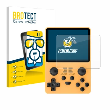 Parte frontale di una confezione del prodotto con il logo del marchio BROTECT. Accanto è raffigurato il dispositivo Powkiddy R