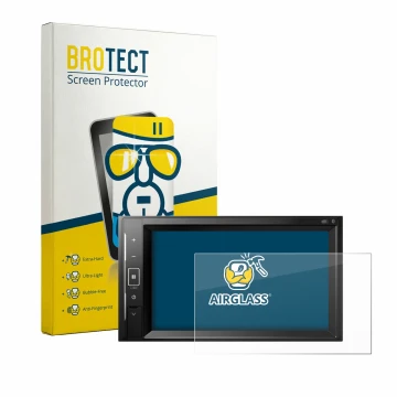 Parte frontale di una confezione del prodotto con il logo del marchio BROTECT. Accanto è raffigurato il dispositivo Pioneer AV
