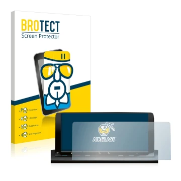 Parte frontale di una confezione del prodotto con il logo del marchio BROTECT. Accanto è raffigurato il dispositivo Volkswagen