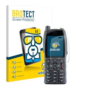 Parte frontale di una confezione del prodotto con il logo del marchio BROTECT. Accanto è raffigurato il dispositivo Sepura SC2