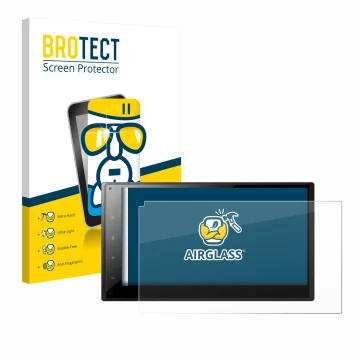 Parte frontale di una confezione del prodotto con il logo del marchio BROTECT. Accanto è raffigurato il dispositivo Pioneer SP