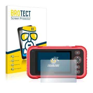 Parte frontale di una confezione del prodotto con il logo del marchio BROTECT. Accanto è raffigurato il dispositivo Launch CRP