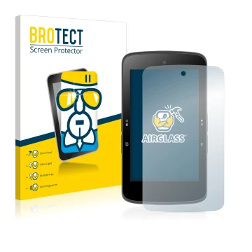 Parte frontale di una confezione del prodotto con il logo del marchio BROTECT. Accanto è raffigurato il dispositivo Bryton Rid