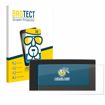 Parte frontale di una confezione del prodotto con il logo del marchio BROTECT. Accanto è raffigurato il dispositivo Ford Focus