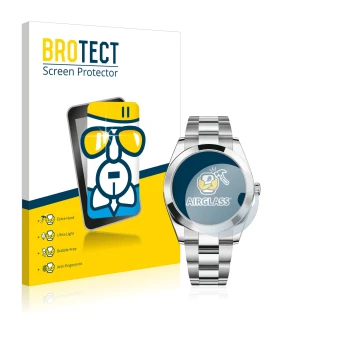 Parte frontale di una confezione del prodotto con il logo del marchio BROTECT. Accanto è raffigurato il dispositivo Rolex Date
