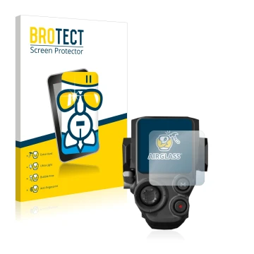 Parte frontale di una confezione del prodotto con il logo del marchio BROTECT. Accanto è raffigurato il dispositivo DJI RS 3 c