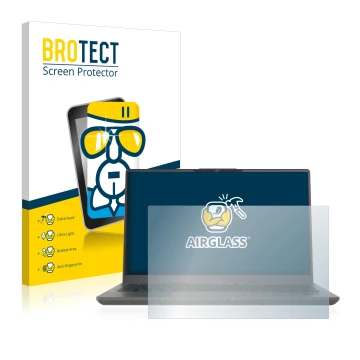 Parte frontale di una confezione del prodotto con il logo del marchio BROTECT. Accanto è raffigurato il dispositivo Fujitsu Li