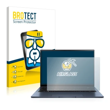 Parte frontale di una confezione del prodotto con il logo del marchio BROTECT. Accanto è raffigurato il dispositivo ASUS ZenBo