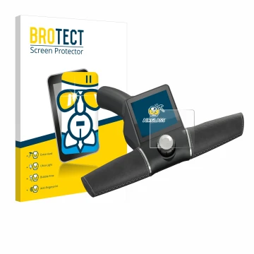 Parte frontale di una confezione del prodotto con il logo del marchio BROTECT. Accanto è raffigurato il dispositivo Motocaddy 