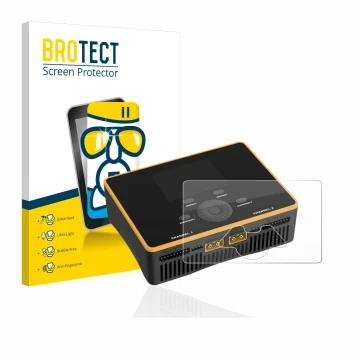Parte frontale di una confezione del prodotto con il logo del marchio BROTECT. Accanto è raffigurato il dispositivo Junsi iCha