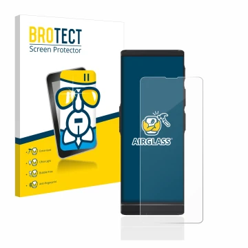 Parte frontale di una confezione del prodotto con il logo del marchio BROTECT. Accanto è raffigurato il dispositivo Vasco Tran