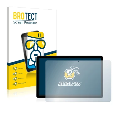 Parte frontale di una confezione del prodotto con il logo del marchio BROTECT. Accanto è raffigurato il dispositivo Nokia T21 