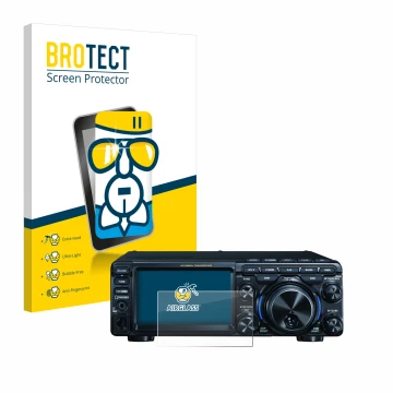 Parte frontale di una confezione del prodotto con il logo del marchio BROTECT. Accanto è raffigurato il dispositivo Yaesu FT-7