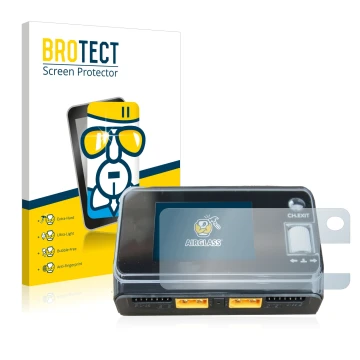 Parte frontale di una confezione del prodotto con il logo del marchio BROTECT. Accanto è raffigurato il dispositivo ToolkitRC 