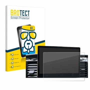 Parte frontale di una confezione del prodotto con il logo del marchio BROTECT. Accanto è raffigurato il dispositivo Ford Trans