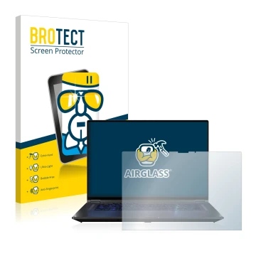 Parte frontale di una confezione del prodotto con il logo del marchio BROTECT. Accanto è raffigurato il dispositivo ASUS ROG F