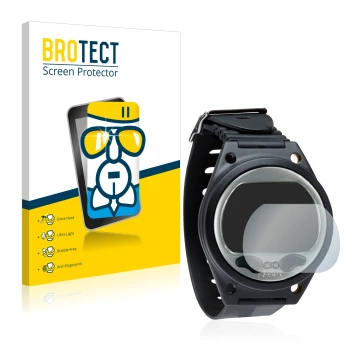 Parte frontale di una confezione del prodotto con il logo del marchio BROTECT. Accanto è raffigurato il dispositivo SCUBAPRO A