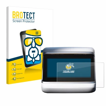 Parte frontale di una confezione del prodotto con il logo del marchio BROTECT. Accanto è raffigurato il dispositivo Tesla Mode