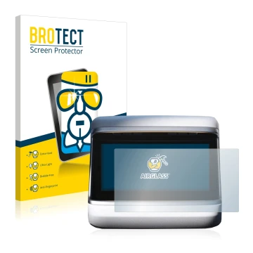 Parte frontale di una confezione del prodotto con il logo del marchio BROTECT. Accanto è raffigurato il dispositivo Tesla Mode