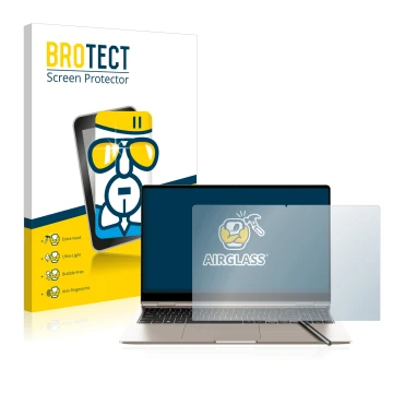 Parte frontale di una confezione del prodotto con il logo del marchio BROTECT. Accanto è raffigurato il dispositivo Samsung Ga