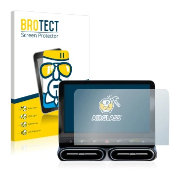 Parte frontale di una confezione del prodotto con il logo del marchio BROTECT. Accanto è raffigurato il dispositivo Smart #1 P