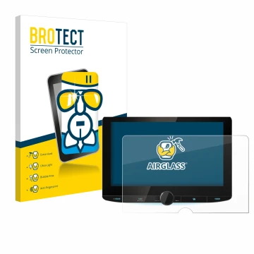 Parte frontale di una confezione del prodotto con il logo del marchio BROTECT. Accanto è raffigurato il dispositivo Kenwood DN