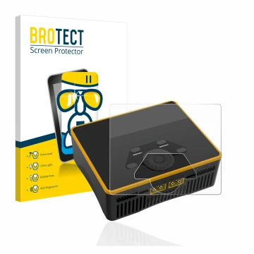 Parte frontale di una confezione del prodotto con il logo del marchio BROTECT. Accanto è raffigurato il dispositivo Junsi iCha